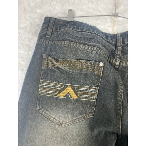 1688 Revolution Denim Black Jeans Dar Wash Mens Size 38 38/30 - Picture 5 of 14